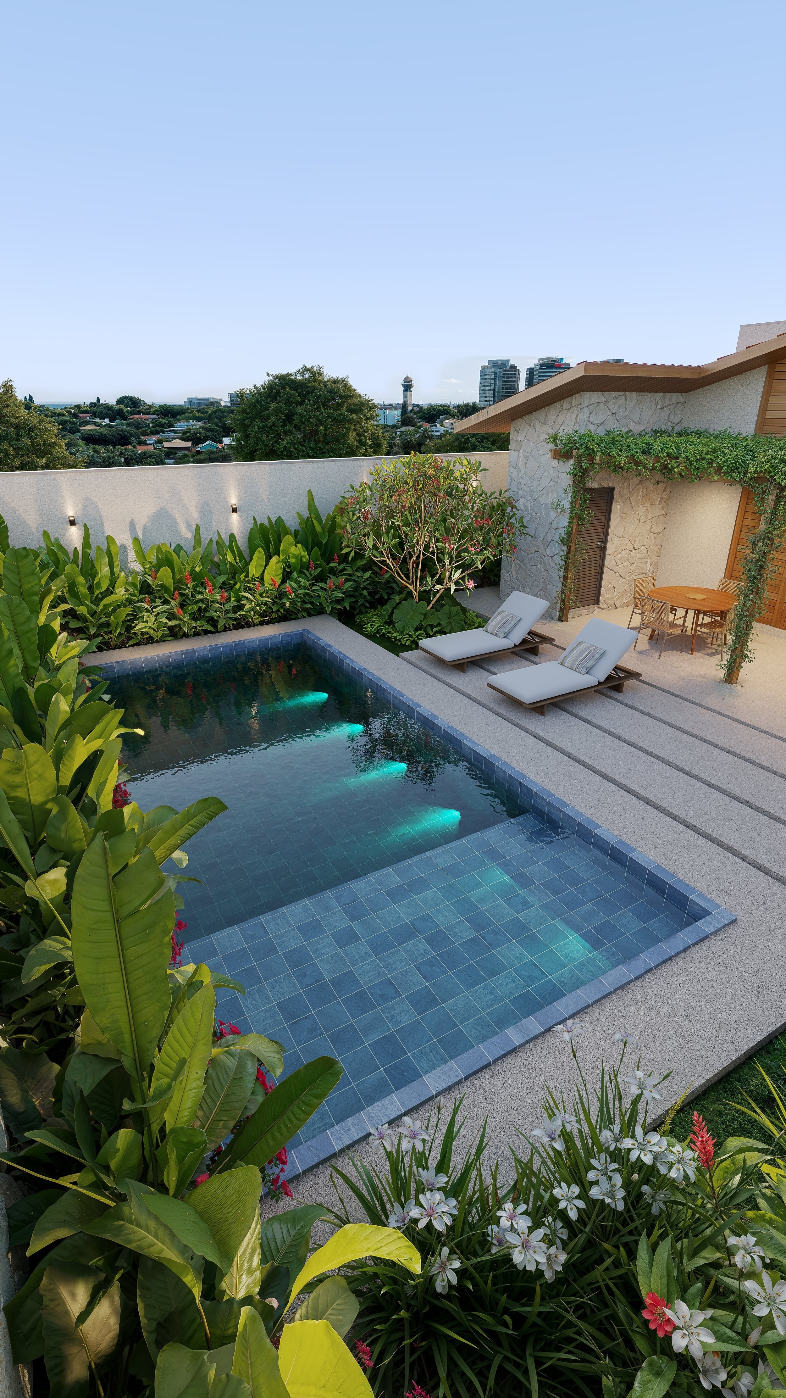 Escritório Moderno com Mesas de Madeira